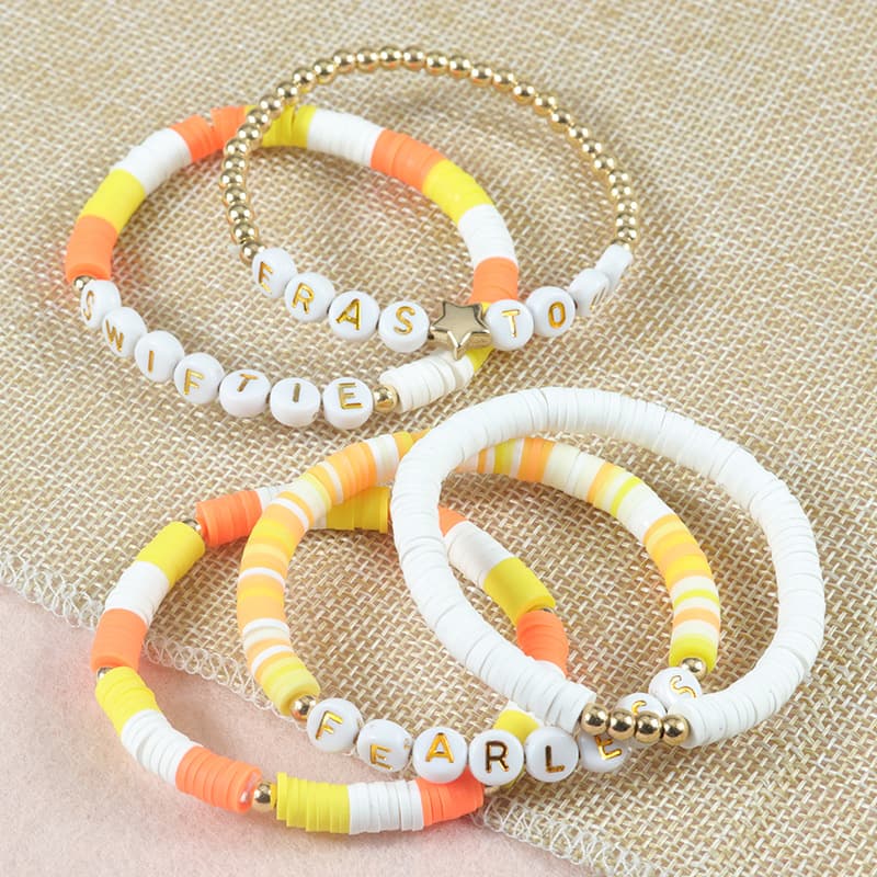 Elastic beaded bracelet with letters, jewelry, Amazon, (Physicals) 3