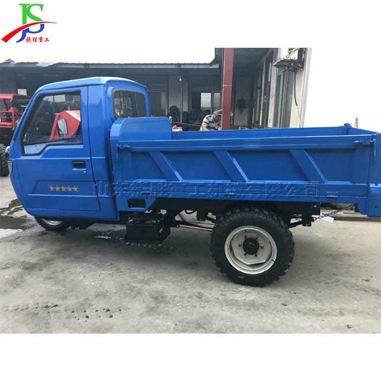 Electric hydraulic dump engineering tricycle Small agricultural three-wheel dump truck Construction site transport vehicle 5