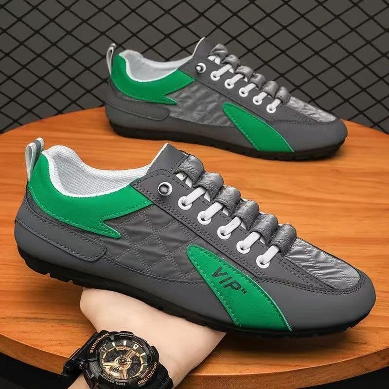 Shoes made of soft leather, set, non-slip slip-ons, casual footwear, soft sole 4
