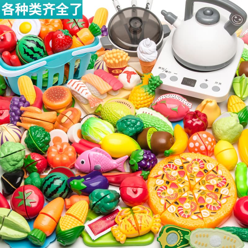 (Cross-border trading), family realistic toy for cutting, children's kitchenware for boys and girls, Birthday gift 3