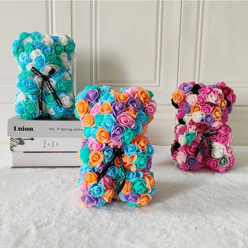 Valentine's Day Gift PE Rose Bear bear Yongsheng Flower Bear Handmade Gift Birthday Male 1