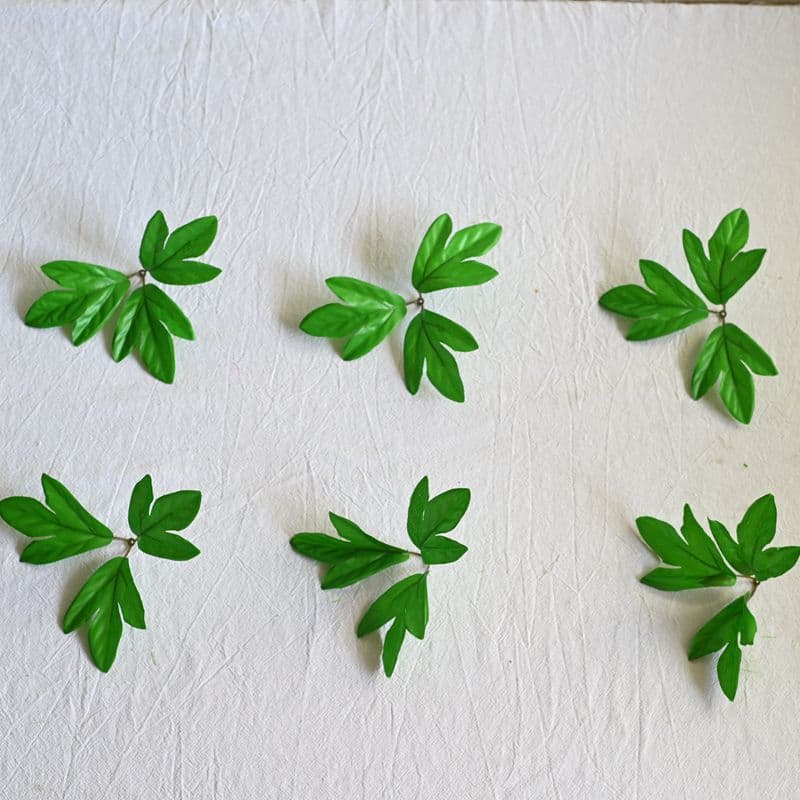 Simulation Peony Leaf Artificial Greenery Decorative Plant Material