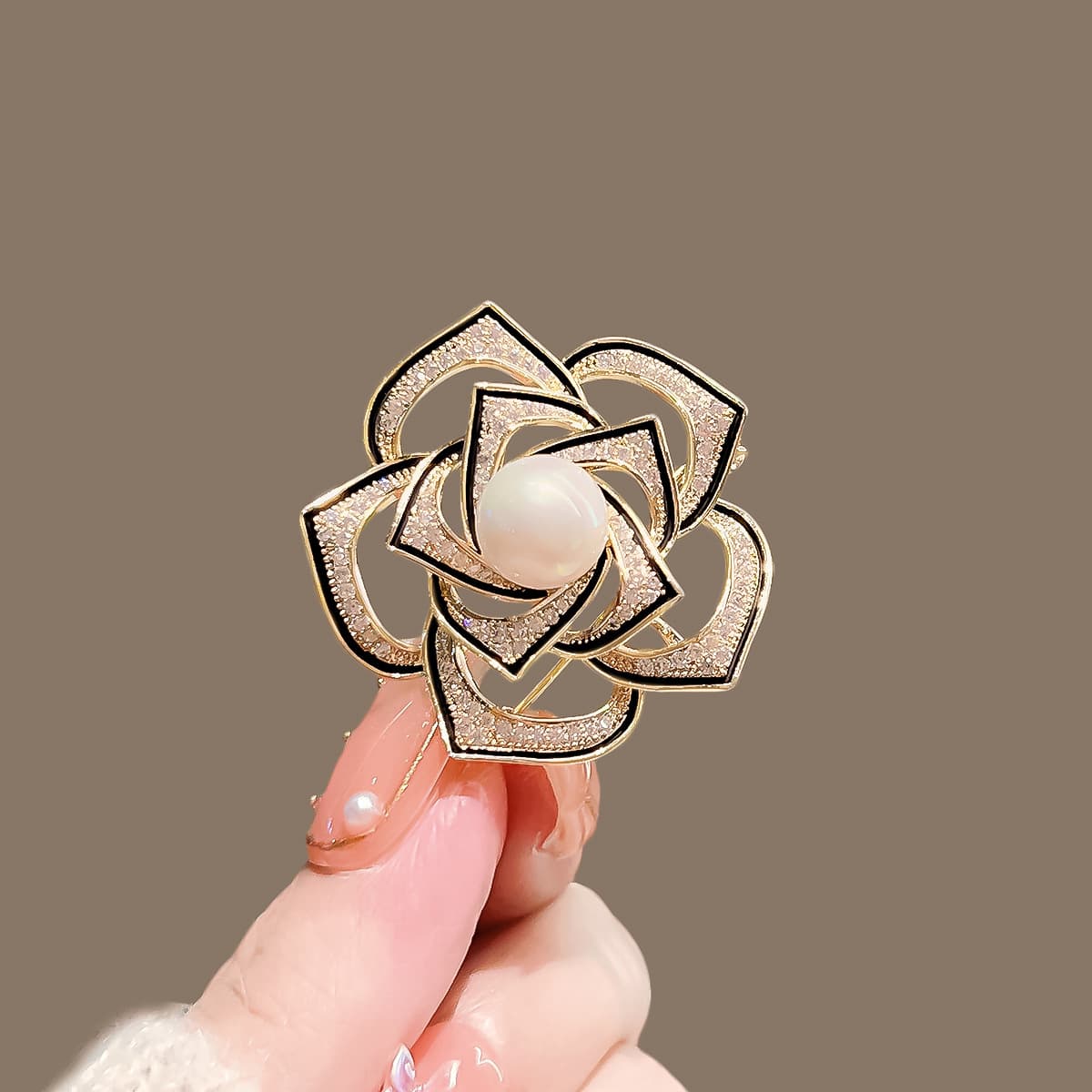 Brooch, pin, suit from pearl, accessory lapel pin, high-quality style, light luxury style 3