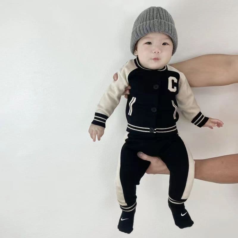 Children's demi-season overall, set for men and women, knitted split sweater girl's, 0-2 years 3