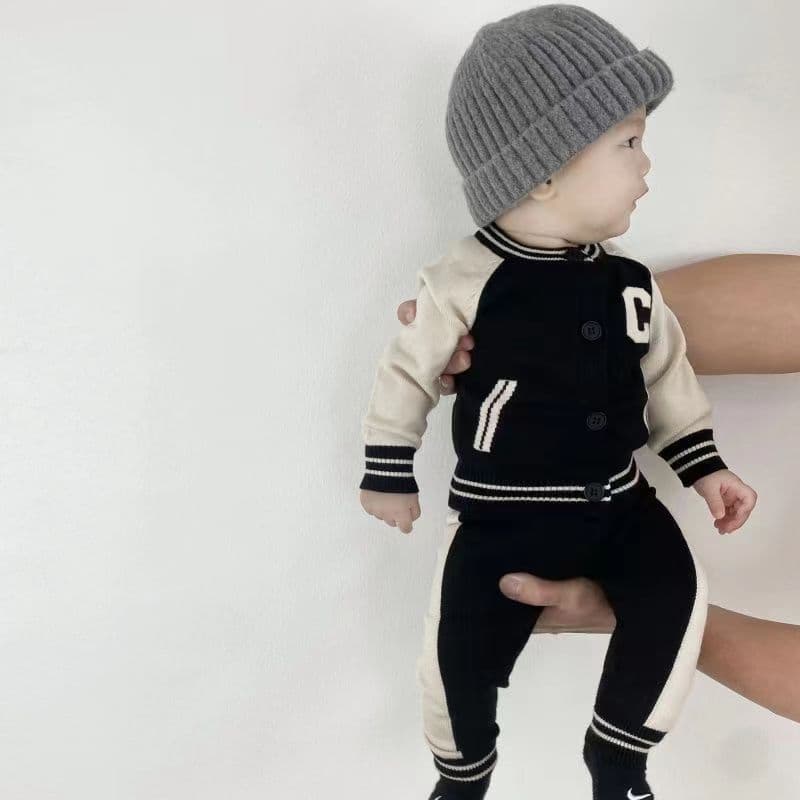 Children's demi-season overall, set for men and women, knitted split sweater girl's, 0-2 years 4