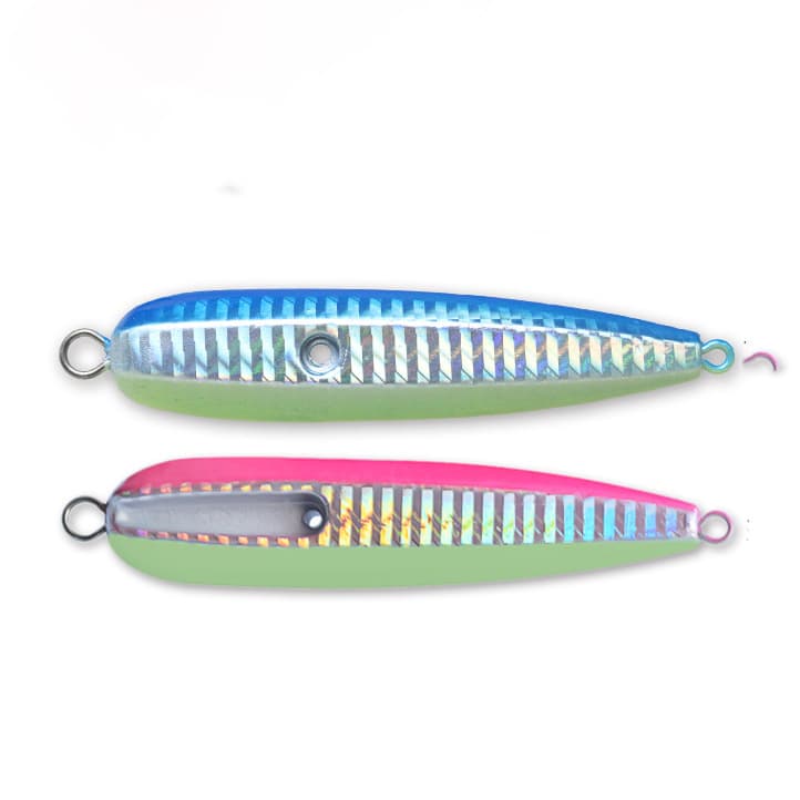 Deep Sea Flame Moon Bad Luminous Iron Plate Lead Fish Problem Bad Silicone Skirt Squid Double Hook Luya Bad Soft Bad 3