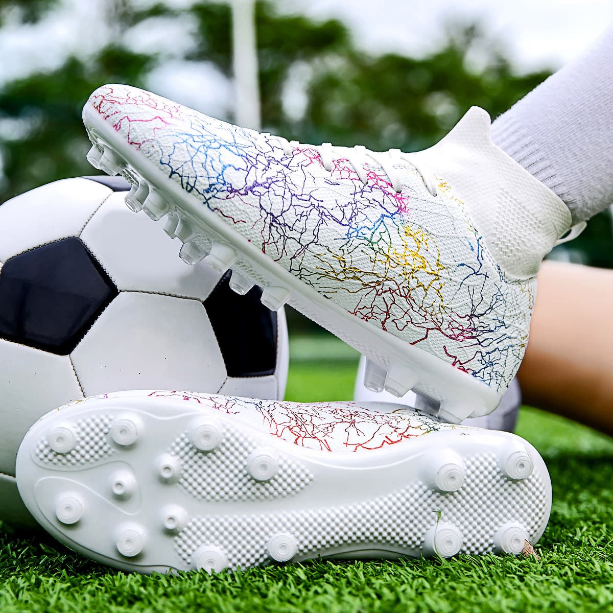 Autumn golden boots, camouflage non-slip sneakers, autumn season 2024, trend of season, with spikes 2