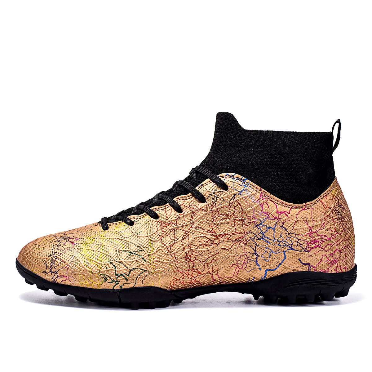Autumn golden boots, camouflage non-slip sneakers, autumn season 2024, trend of season, with spikes 5