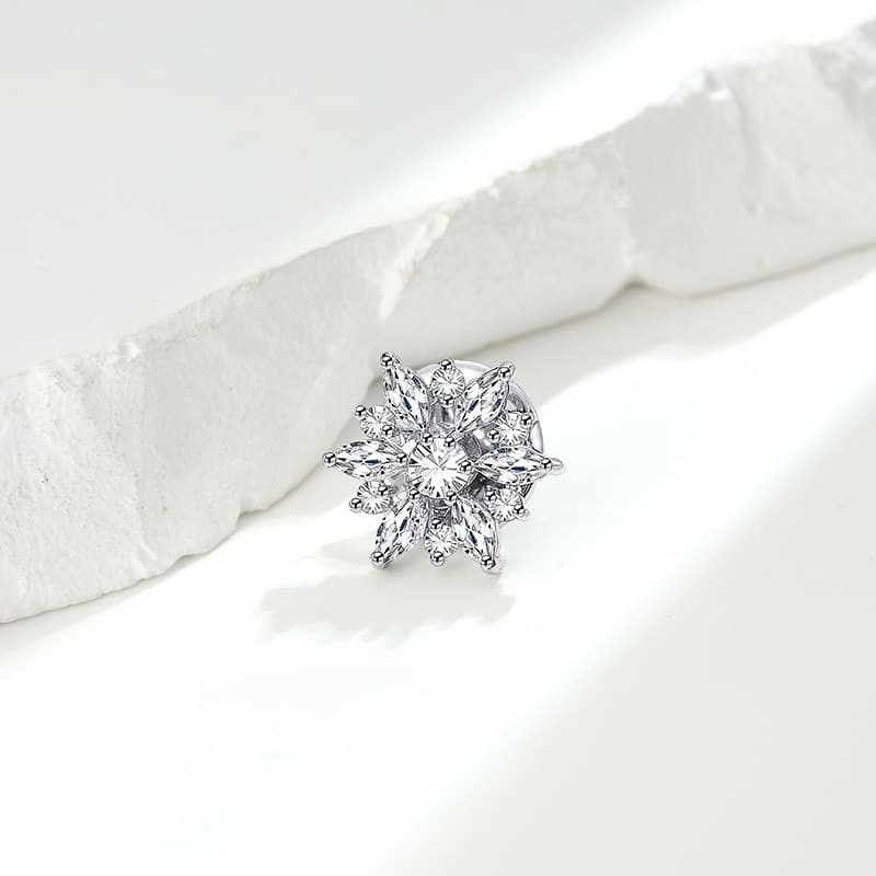 Brooch, design high-end suit lapel pin, diamond badge, accessory, men's style, trend of season, simple and elegant design 4