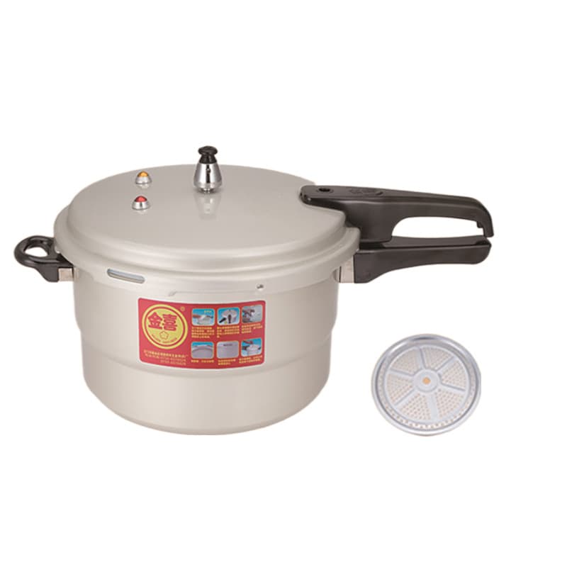 Aluminum oxidation thickened pressure cooker Jinxi compound bottom explosion-proof pressure cooker with steam grid induction cooker gas stove universal distribution 5
