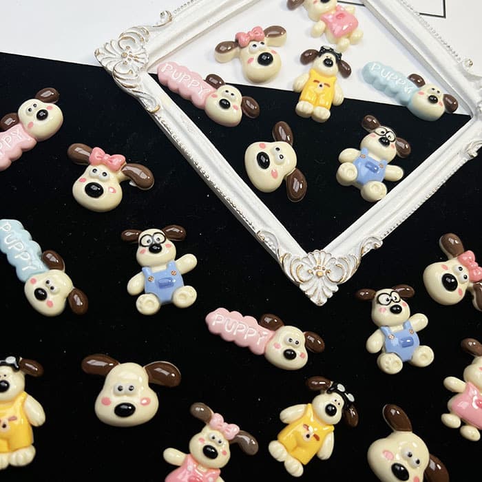 Cute overall, cartoon glasses, cream phone case, hairgrip, accessories, DIY 4