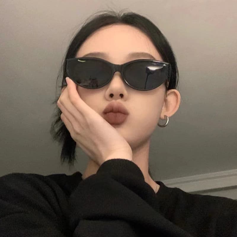 Sunglasses, brand high quality retro glasses solar-powered, cat's eye, internet celebrity, high-quality style, UV protection 2