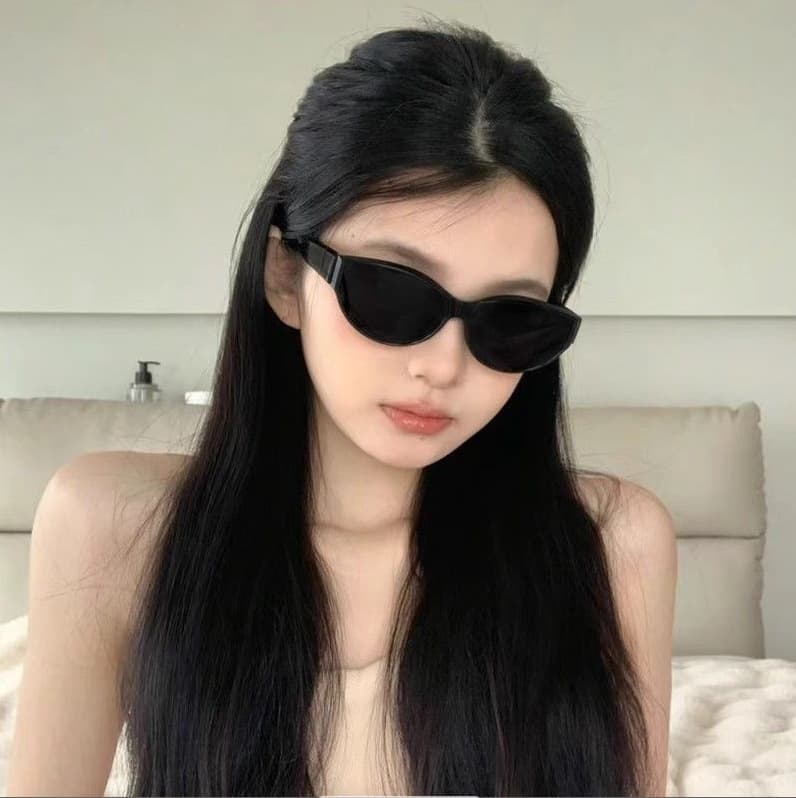 Sunglasses, brand high quality retro glasses solar-powered, cat's eye, internet celebrity, high-quality style, UV protection 4
