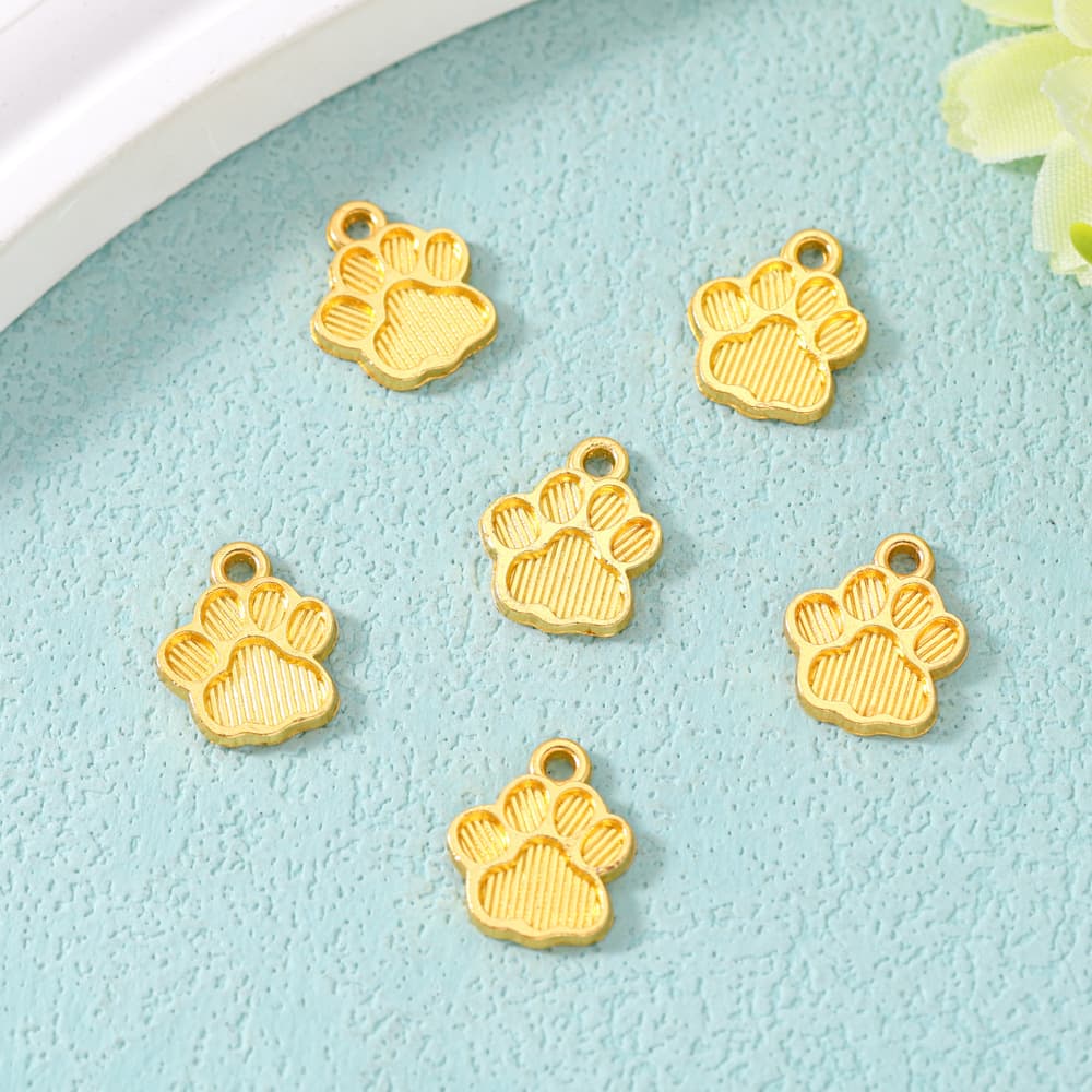 Metal accessory with accessories, hands and feet prints, necklace, retro cute pendant, DIY 4