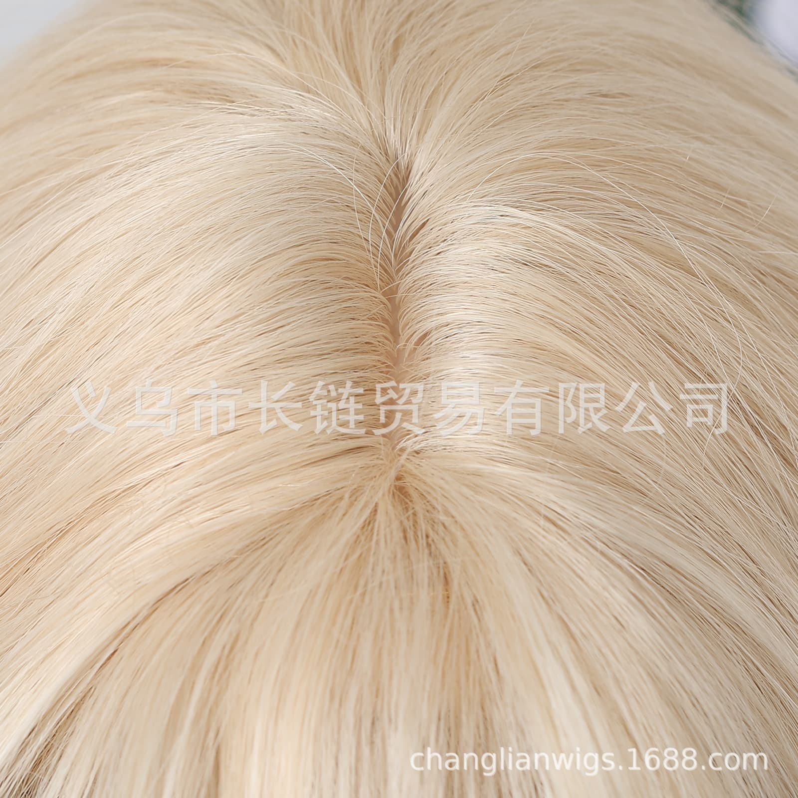 Platinum wig, curly bangs, European style 6