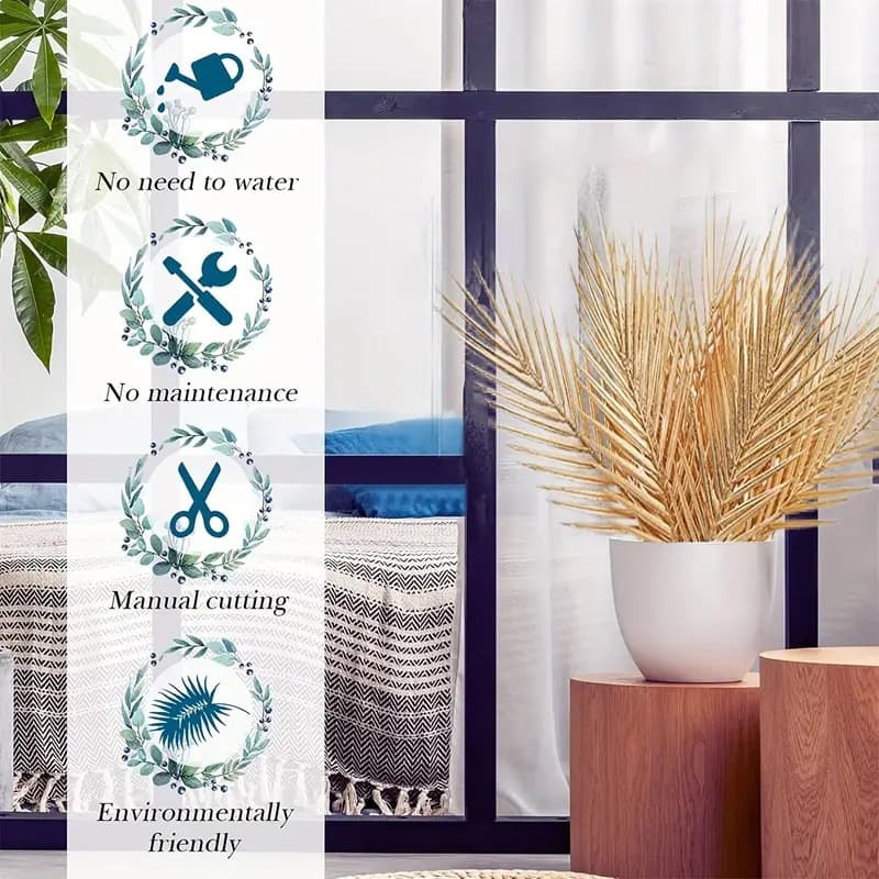 Cross -border artificial palm leaf simulation tropical plant flower indoor and outdoor DIY accessories wedding birthday party decoration 3