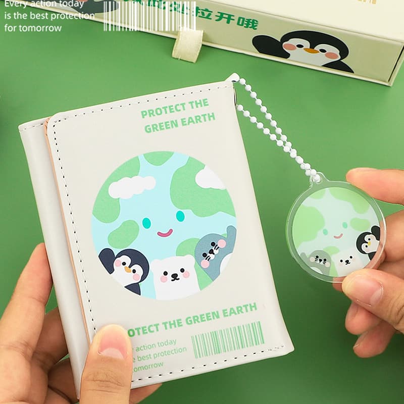 Short wallet, card holder, cute genuine bag, 2023 collection 3