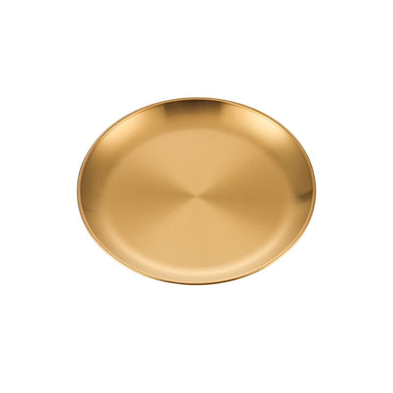 Wholesale 304 stainless steel barbecue plate fruit tray western dessert snack plate spit bone plate commercial food grade 5