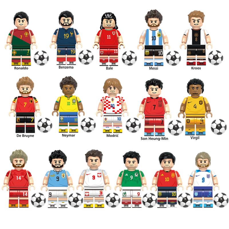 G0103 G0104 G0112 XP013-020 G0163 sports football player player building block minifigure 1