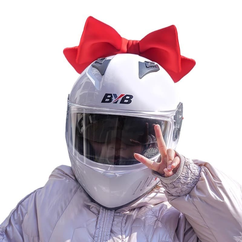 Helmet decoration electric car sonic girl Laimeng senior trunk bow wholesale commuter decoration motorcycle 5