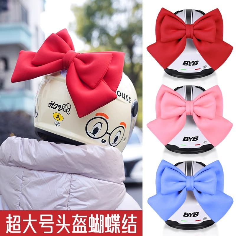 Helmet decoration electric car sonic girl Laimeng senior trunk bow wholesale commuter decoration motorcycle