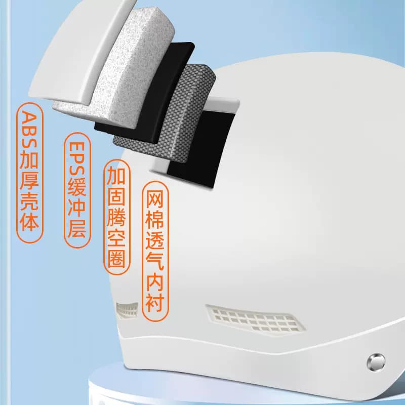 Summer electric car, half helmet, sun protection, (Physicals) 3