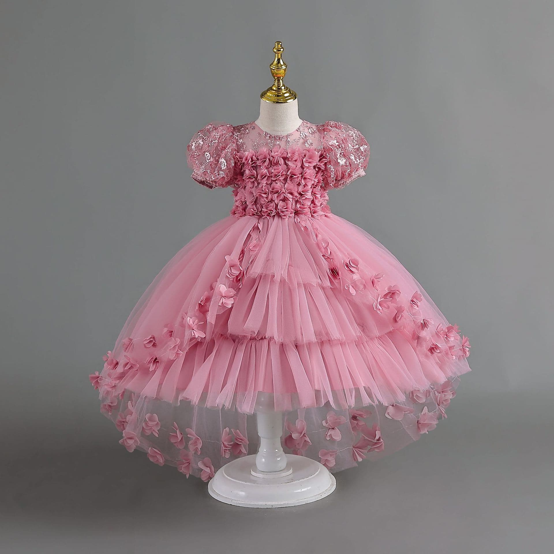 (Cross-border trading), lace children's wedding dress, small princess costume, lace dress 2