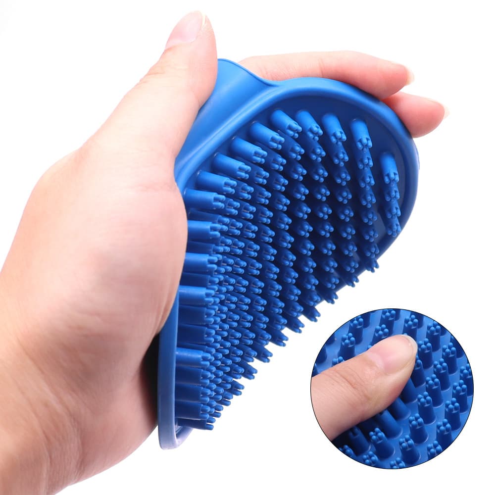Silicone pet bathing dog bath dog brush gloves Cat bath cleaning supplies tool cat brush cross -border 2