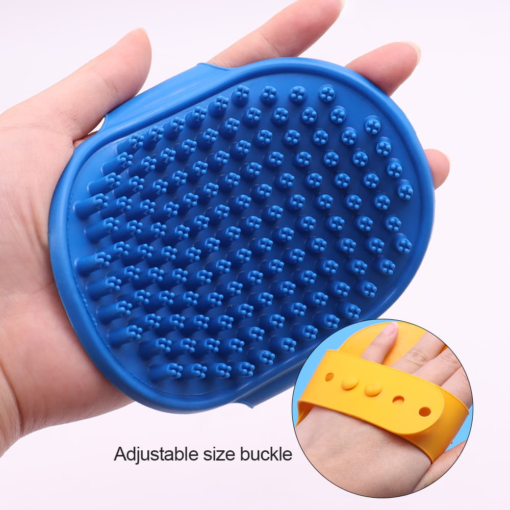 Silicone pet bathing dog bath dog brush gloves Cat bath cleaning supplies tool cat brush cross -border 1