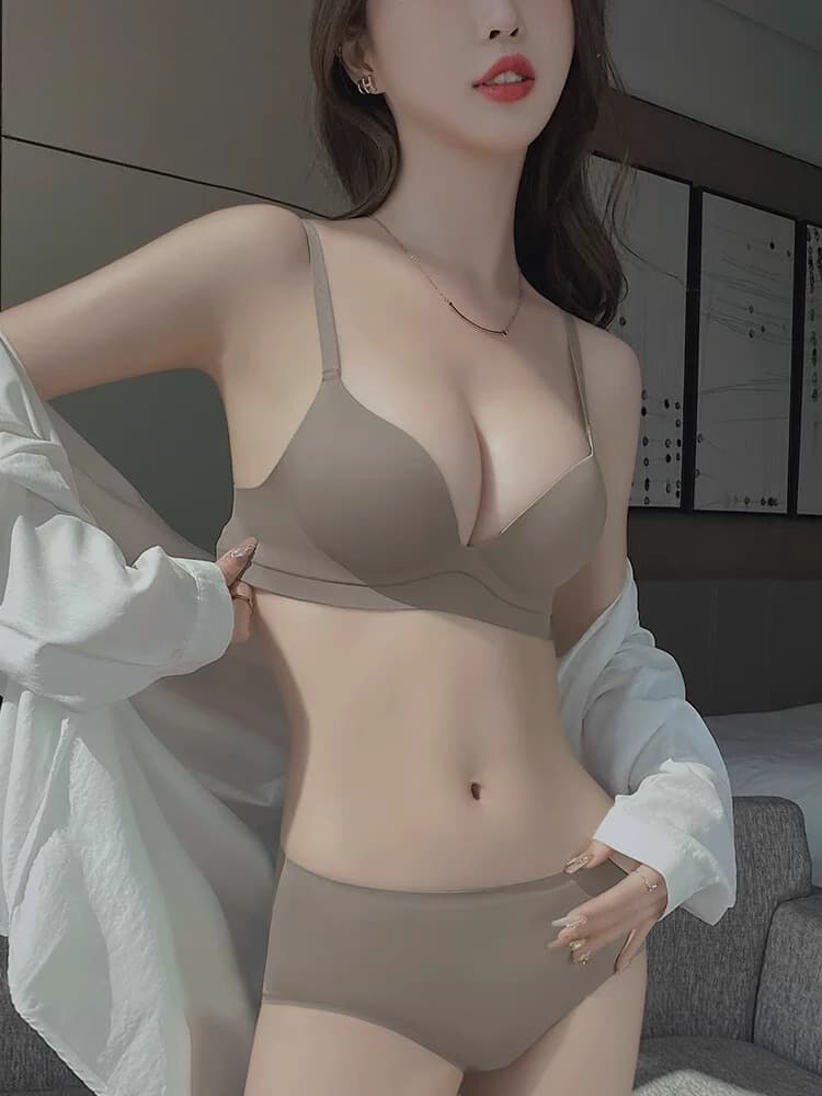 Underwear, push up bra, thin supporting summer set 2