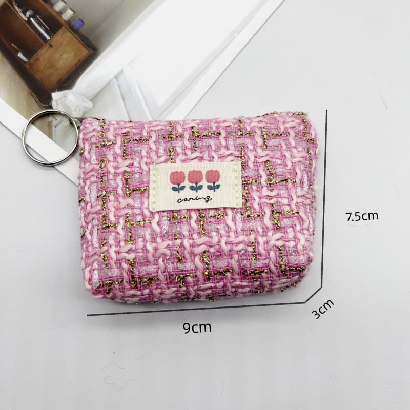 (Wholesale), woven cloth, wallet, coins, key bag, storage system, Korean style, simple and elegant design 2