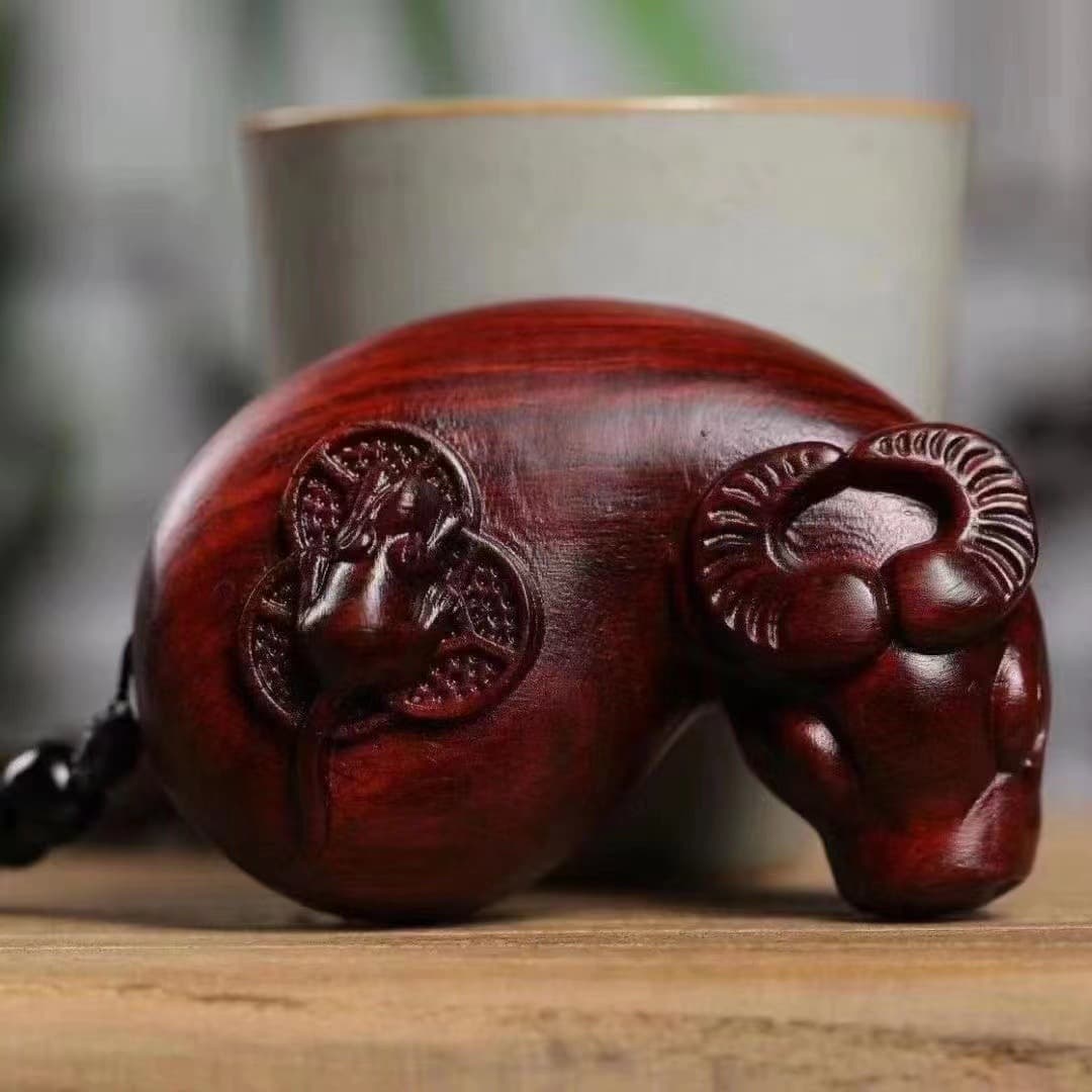 Carved pen rosewood, arm jewelry, wooden pendant, decorations walnut 4