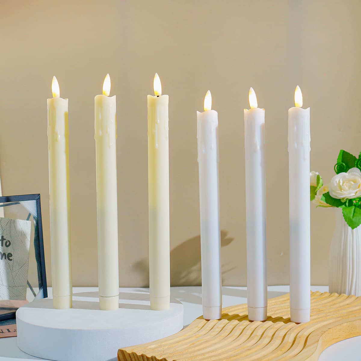 Electronic universal candle, atmospheric evening dress, remote control 3