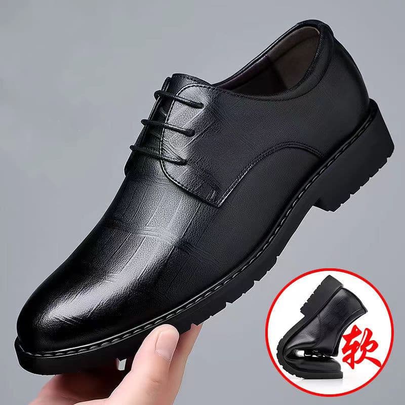 Men's breathable classic suit jacket for leisure English style, wedding shoes, Korean style 3
