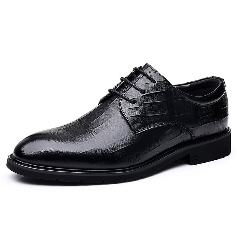 Men's breathable classic suit jacket for leisure English style, wedding shoes, Korean style 5