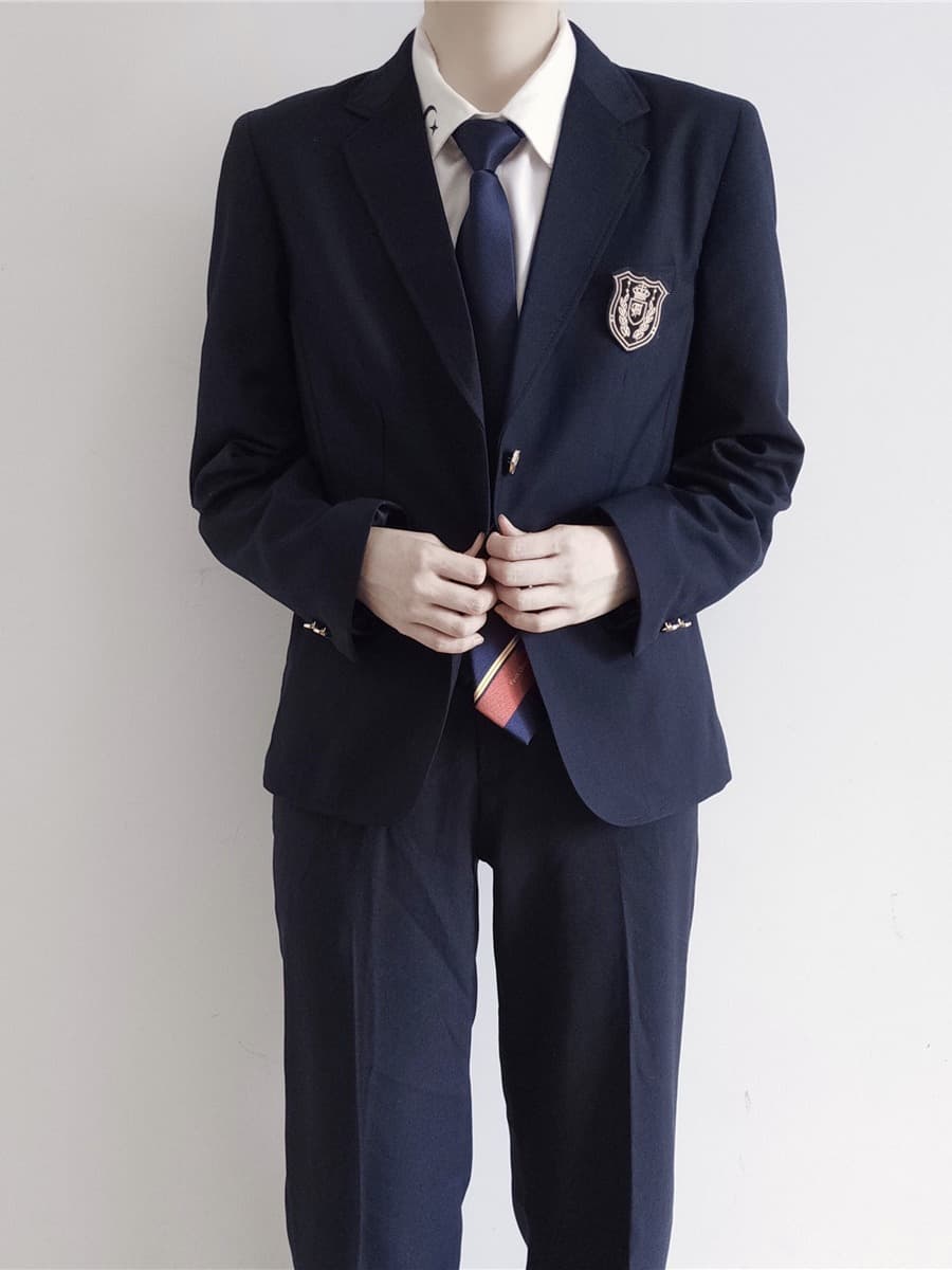 Uniform, set, suit for students, universal jacket for men and women 2