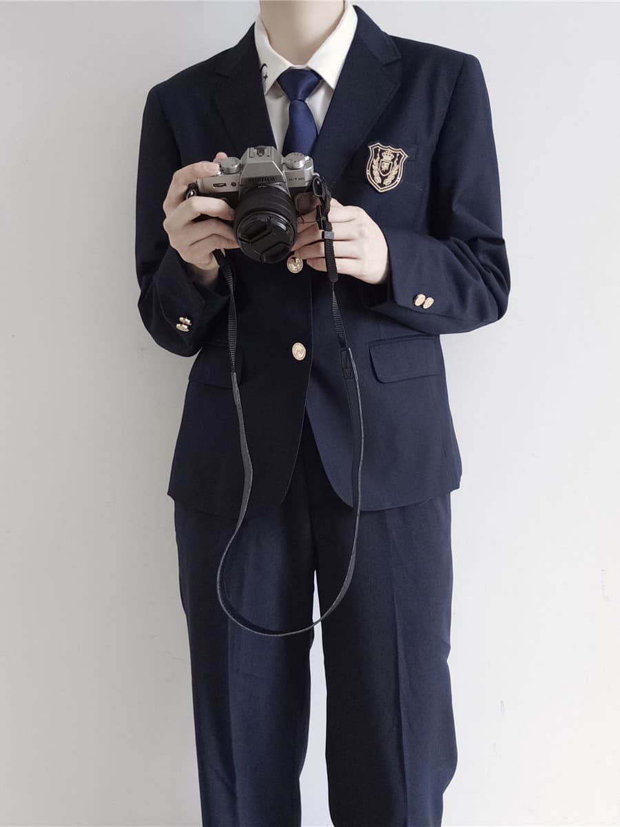 Uniform, set, suit for students, universal jacket for men and women 4