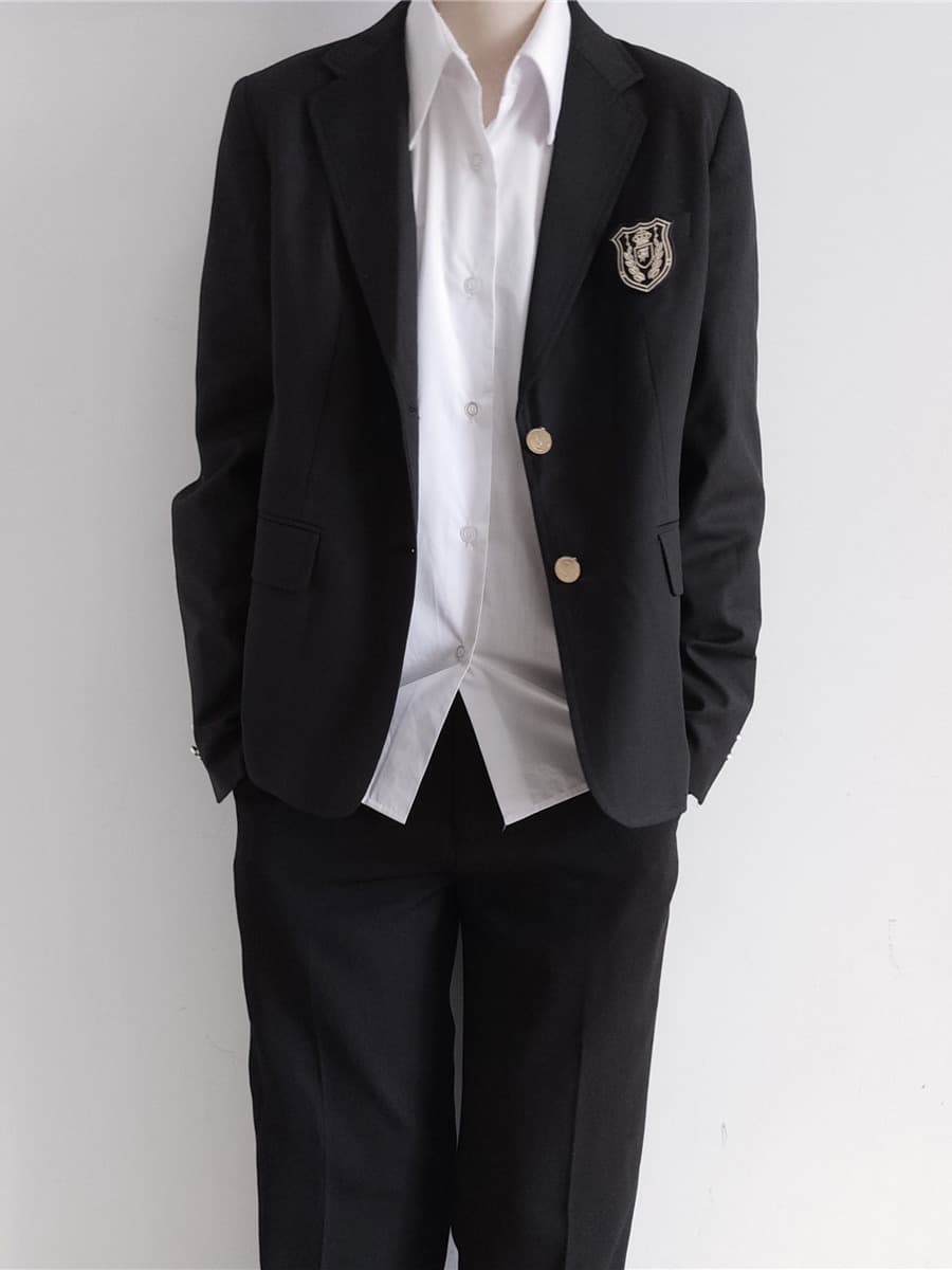 Uniform, set, suit for students, universal jacket for men and women