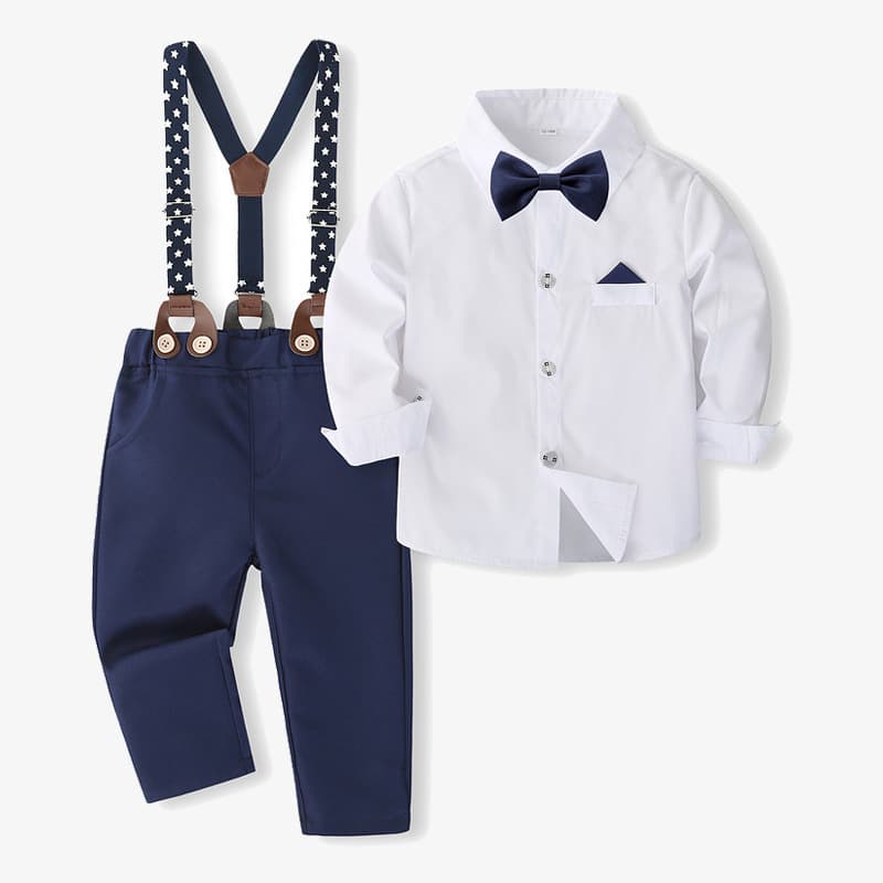 Dress for boys, overall, spring trousers, children's shirt, classic suit jacket, trend of season