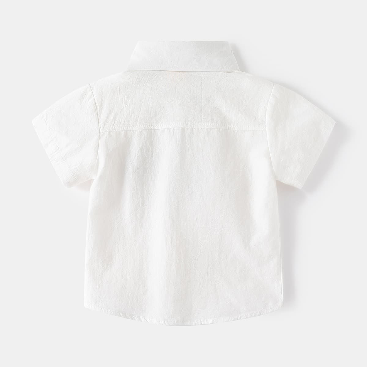 (Wholesale), fashionable shirt for boys, children's tie, children's clothing, Korean style, with embroidery, western style 3