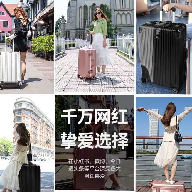 Capacious high quality suitcase with zipper, 20 inch 3