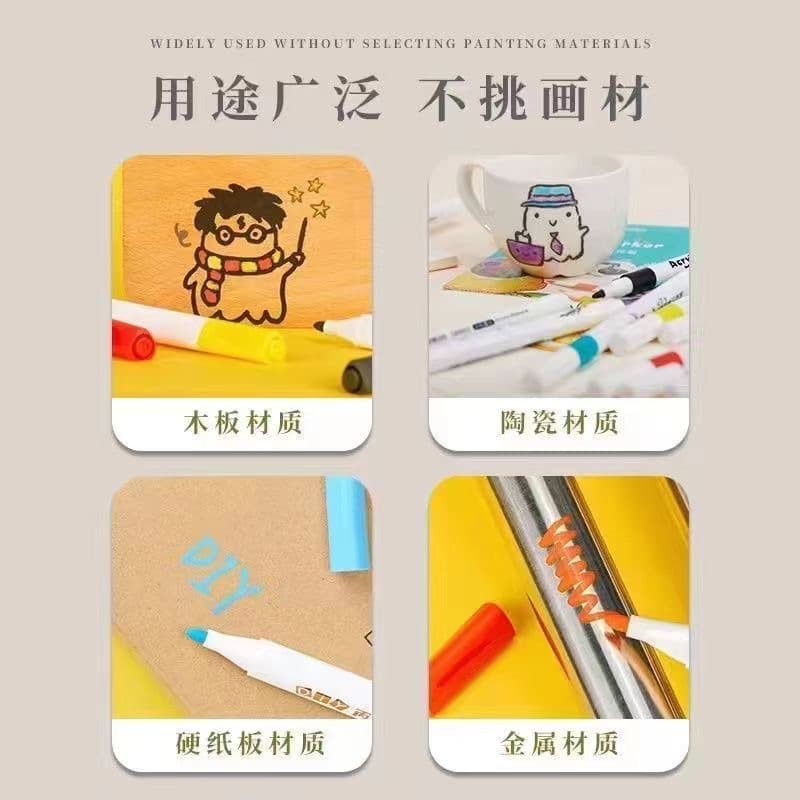 Genuine acrylic, marker for students, art art painting painting, coloring book, waterproof quick dry brush, translucent watercolour, crayons 3