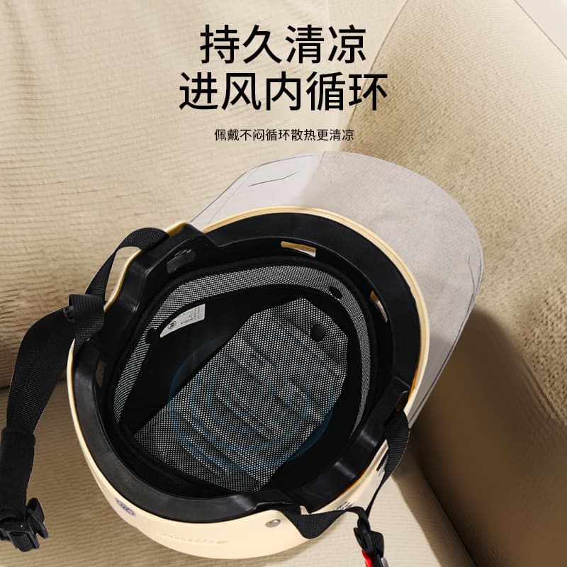 Universal electric car for men and women, shatterproof safe half helmet 2