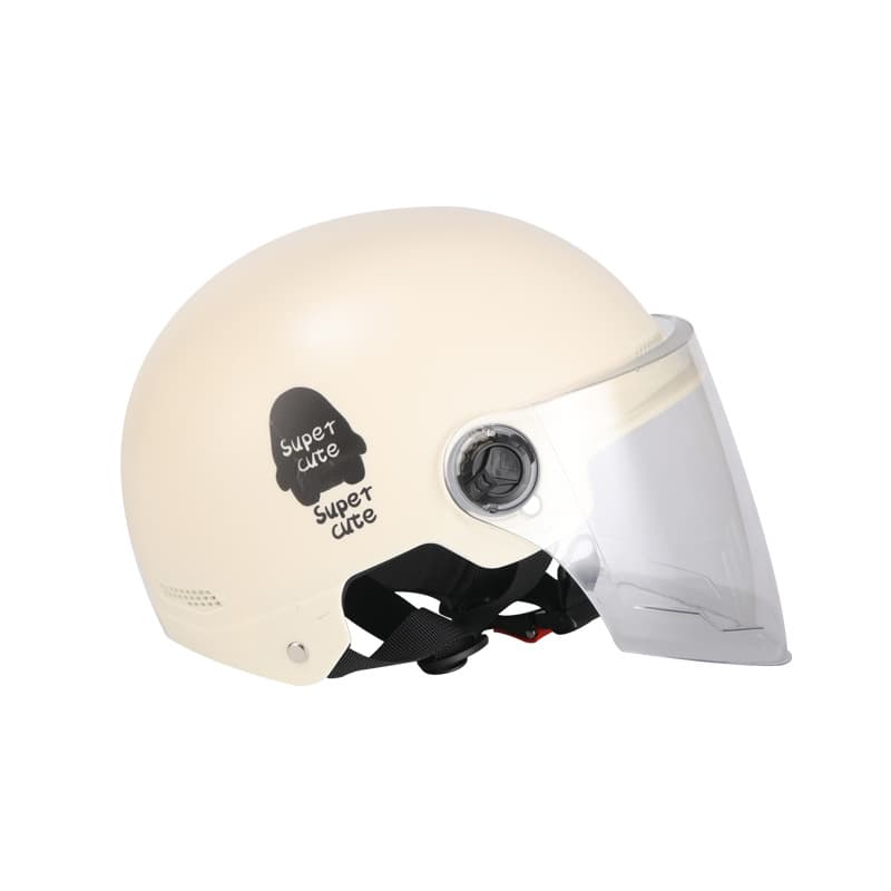 Universal electric car for men and women, shatterproof safe half helmet 5