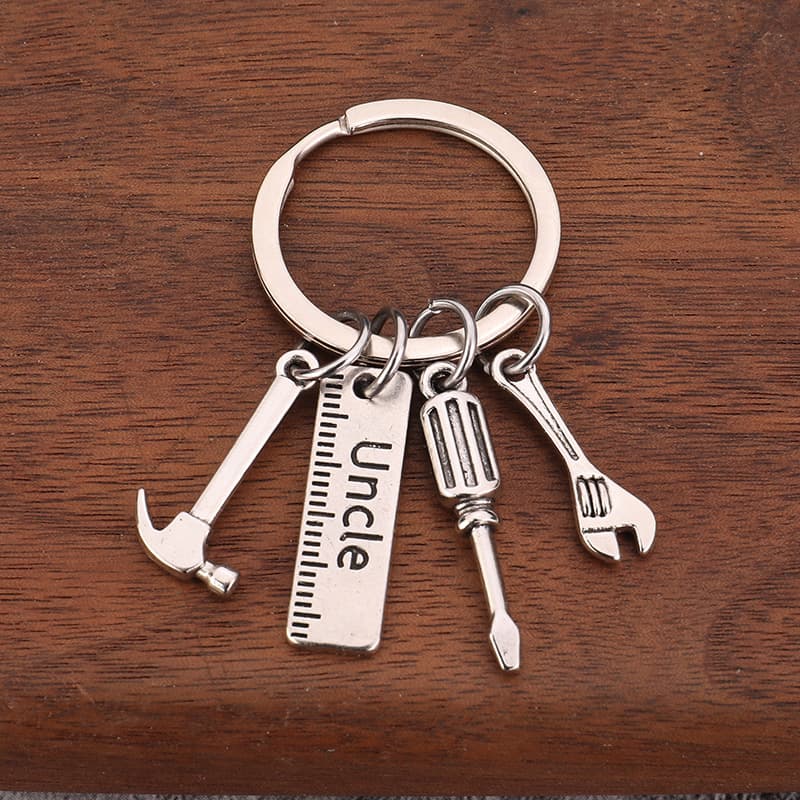 Christmas Father's Festival Gift IF Daddy cannot fix it hammer up the hits wrench keychain 3