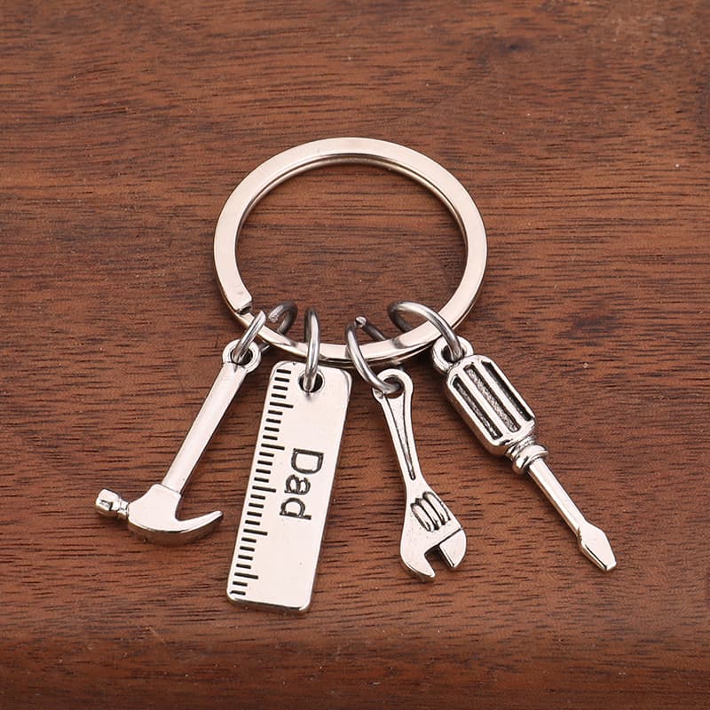 Christmas Father's Festival Gift IF Daddy cannot fix it hammer up the hits wrench keychain 4