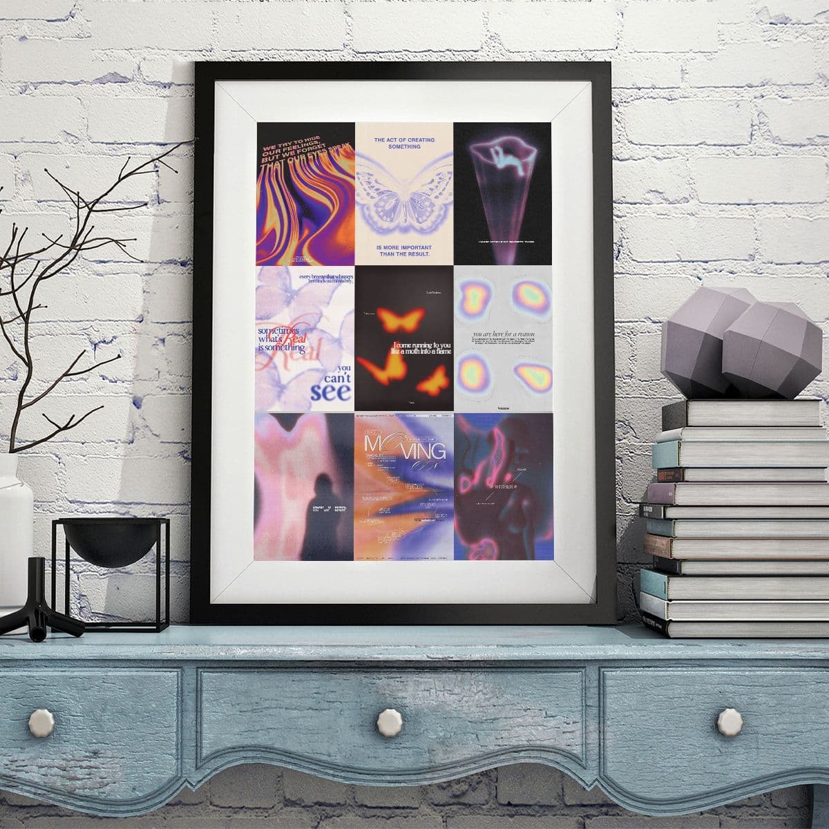 Poster, brand creative cards on wall, decorations, American style, home decor 4