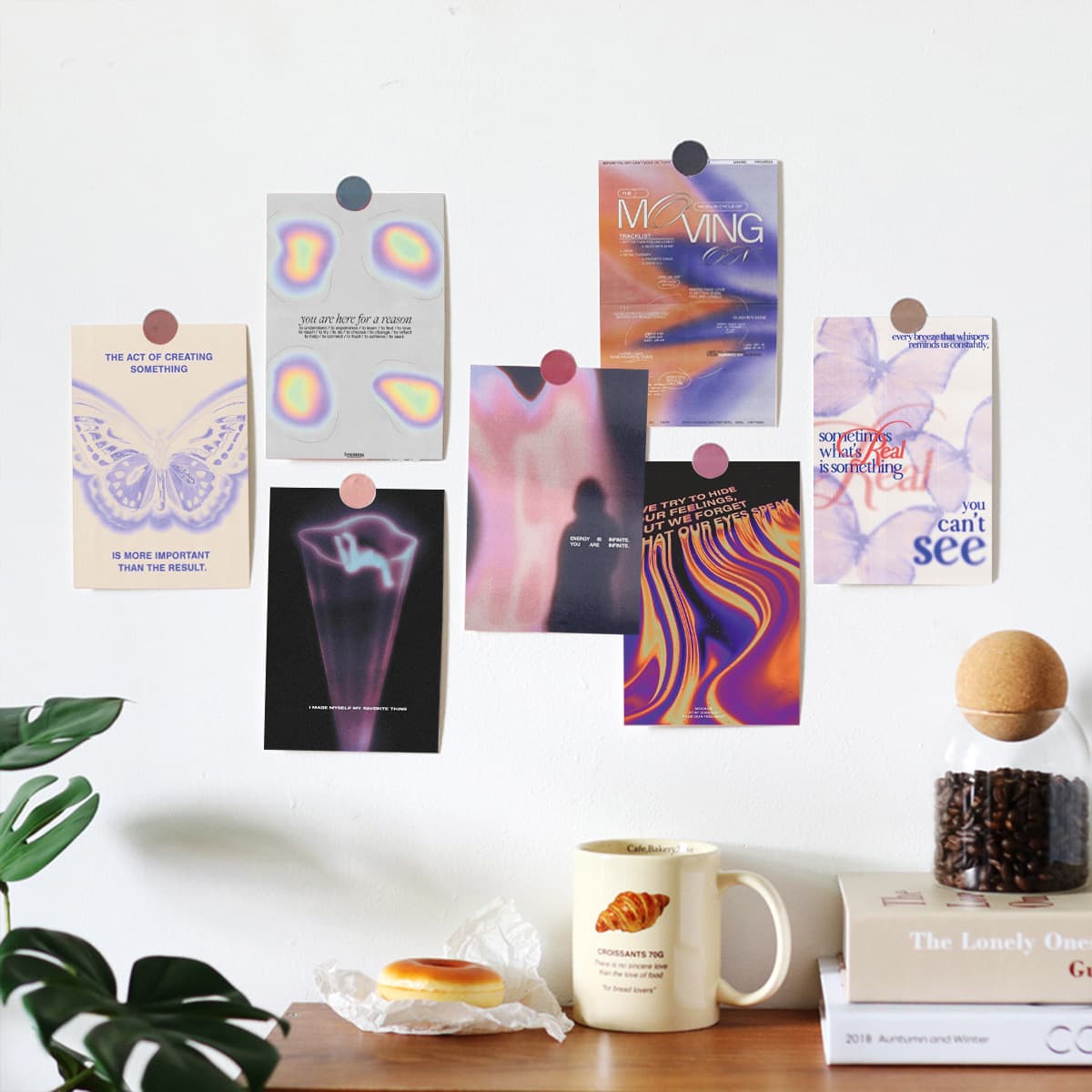 Poster, brand creative cards on wall, decorations, American style, home decor 1