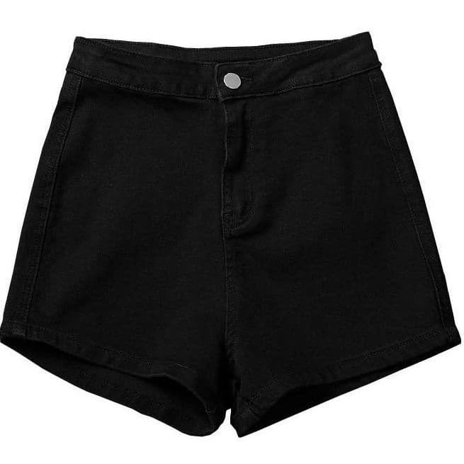 Denim skirt, spring shorts, trousers, summer black leggings, high waist, tight 5