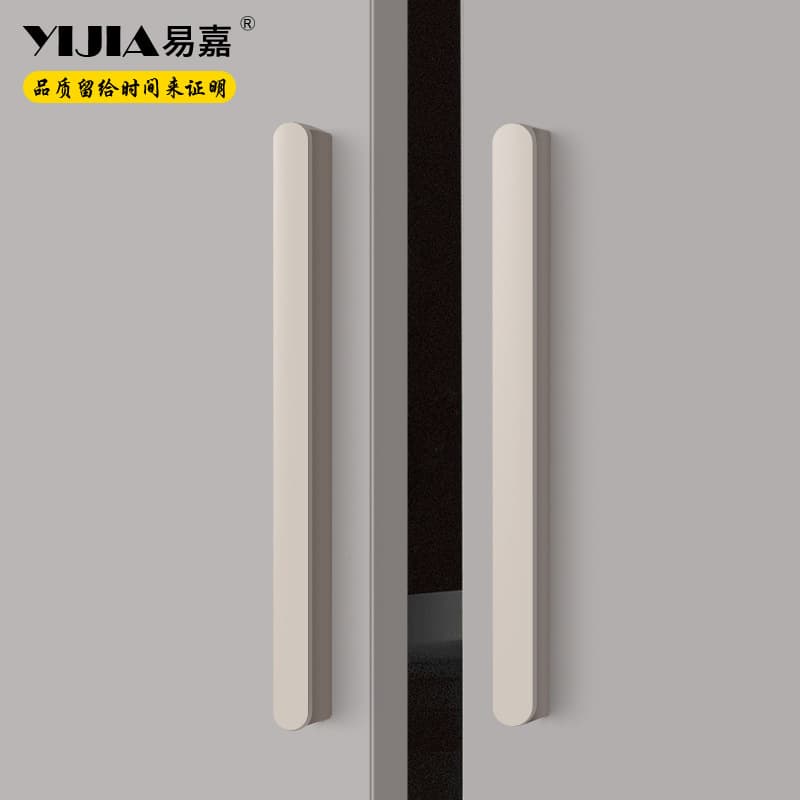 易嘉 Modern simple cabinet door handle aluminum profile solid 1 meter extended handle drawer cabinet wardrobe door handle 3